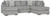 Ashley Casselbury Cement 2-Piece Sectional with Chaise