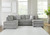 Ashley Casselbury Cement 2-Piece Sectional with Chaise