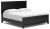 Ashley Lanolee Black King Panel Bed with Mirrored Dresser, Chest and 2 Nightstands