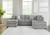 Ashley Casselbury Cement 2-Piece Sectional with RAF Sofa Chaise / LAF Corner Chaise