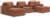 Ashley Modmax Oyster 5-Piece Double Chaise with Audio Consoles