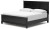 Ashley Lanolee Black King Panel Bed with Mirrored Dresser and Chest