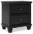 Ashley Lanolee Black King Panel Bed with Mirrored Dresser and 2 Nightstands