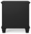 Ashley Lanolee Black King Panel Bed with Mirrored Dresser and 2 Nightstands