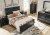 Ashley Lanolee Black Full Panel Bed with Mirrored Dresser, Chest and 2 Nightstands