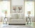 Ashley Amesley Ivory Sofa and Loveseat