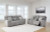 Ashley Biscoe Pewter Sofa, Loveseat and Recliner