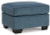 Ashley Cashton Blue Ottoman