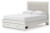 Ashley Birmonton White Queen Upholstered Panel Platform Storage Bed, Dresser, Mirror, Chest and Nightstand