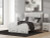 Ashley Birmonton White Queen Upholstered Panel Platform Storage Bed, Dresser, Mirror and Nightstand