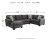 Benchcraft Ambee Slate 3-Piece Sectional with Ottoman