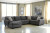 Benchcraft Ambee Slate 3-Piece Sectional with Ottoman