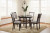 Ashley Langwest Brown Dining Table and 4 Chairs (Set of 5)