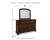Ashley Porter Rustic Brown Queen Panel Bed with Mirrored Dresser and 2 Nightstands