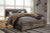 Benchcraft Derekson Multi Gray King Panel Bed with Mirrored Dresser