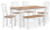 Ashley Gesthaven Natural White Dining Table with 4 Chairs and Bench (Set of 6)