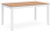 Ashley Gesthaven Natural White Dining Table with 4 Chairs and Bench (Set of 6)