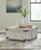 Ashley Carynhurst Whitewash Coffee Table with 2 End Tables