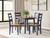Ashley Gesthaven Natural White Dining Table and 4 Chairs