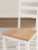 Ashley Gesthaven Natural White Dining Table and 2 Chairs