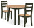 Ashley Gesthaven Natural Green Dining Table and 2 Chairs