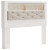 Ashley Altyra White Queen Upholstered Panel Bookcase Headboard