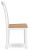 Ashley Gesthaven Natural Blue Dining Chair (Set of 2)