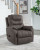 Ashley Snowfield Gunmetal Power Lift Recliner