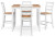Ashley Gesthaven Natural Brown Counter Height Dining Table and 4 Barstools (Set of 5)