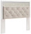 Ashley Altyra White Queen Panel Headboard Bed with Mirrored Dresser and Chest
