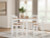 Ashley Gesthaven Natural White Counter Height Dining Table and 4 Barstools (Set of 5)