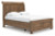 Ashley Vandenmore Medium Brown Queen Storage Sleigh Bed with Mirrored Dresser, Chest and 2 Nightstands