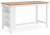 Ashley Gesthaven Natural Blue Counter Height Dining Table and 4 Barstools