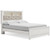 Ashley Altyra White Queen Panel Bookcase Bed with Mirrored Dresser, Chest and 2 Nightstands