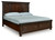 Ashley Porter Rustic Brown King Panel Storage Bed