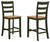 Ashley Gesthaven Natural Green Counter Height Dining Table and 4 Barstools