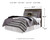 Benchcraft Derekson Multi Gray Full Panel Headboard Bed with Dresser