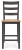 Ashley Gesthaven Natural Blue Counter Height Dining Table and 2 Barstools