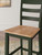 Ashley Gesthaven Natural Green Counter Height Dining Table and 2 Barstools