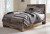 Benchcraft Derekson Multi Gray Full Panel Bed with Mirrored Dresser, Chest and 2 Nightstands