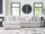 Ashley Snodoodle Arctic 3-Piece Sectional with Chaise