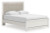 Ashley Birmonton White Queen Upholstered Panel Platform Bed and Dresser