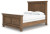 Ashley Vandenmore Medium Brown Queen Panel Bed with Mirrored Dresser, Chest and 2 Nightstands