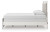 Ashley Birmonton White Queen Upholstered Panel Bed and Dresser