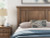 Ashley Vandenmore Medium Brown Queen Panel Bed with Mirrored Dresser