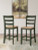 Ashley Gesthaven Natural Green Counter Height Barstool (Set of 2)