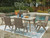 Ashley Carisbo Beige Outdoor Dining Table and 6 Chairs P690/625/602A(3)