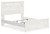 Ashley Gerridan White Gray Queen Panel Bed with Mirrored Dresser and Nightstand B1190/71/96/31/36/92