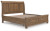 Ashley Vandenmore Medium Brown King Storage Sleigh Bed with Mirrored Dresser and Nightstand