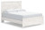 Ashley Gerridan White Gray Queen Panel Bed with Dresser
